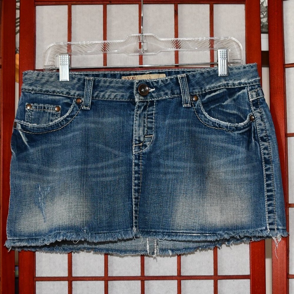 BKE Denim Madison Stretch Mini Skirt
